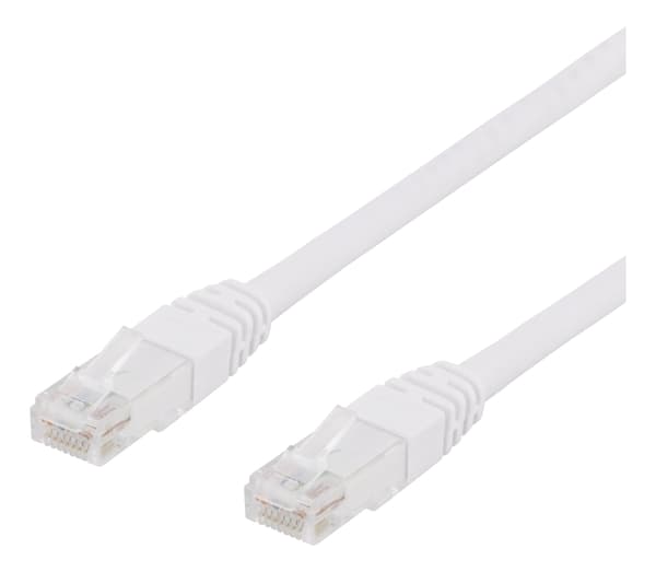 DELTACO U/UTP Cat6 patchkabel, 15 m, 250 MHz, Delta, LSZH, hvit