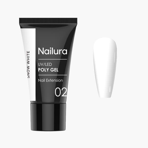 Nailura Poly Gel 2 – Snow White – 30 ml