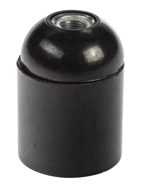 Nordic Quality Lampsockel E27, Svart