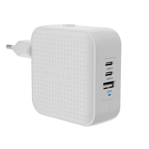 Targus Hyper - HyperJuice 70 W USB-C GaN reiselader (2C+1A) - hvit