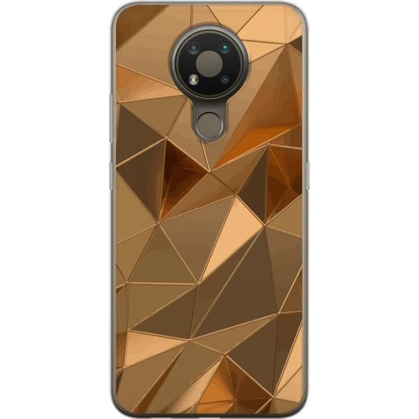 Mobilcover til Nokia 3.4 med 3D Guld motiv