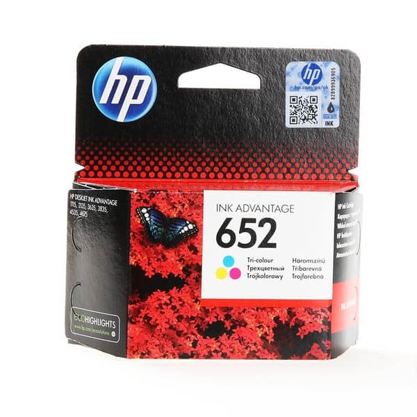HP Bläck F6V24AE 652 Tri-colour