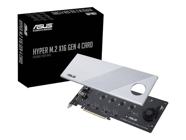 Asus HYPER M.2 X16 GEN 4-kortgrensesnittadapter