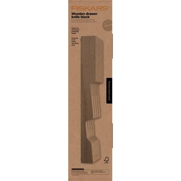 Fiskars Skuffinnsats i tre for kniver