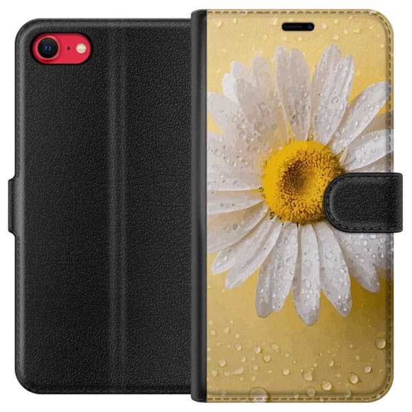 Tegnebogsetui til Apple iPhone 7 med Porcelænsblomst motiv