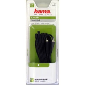 Hama Audio Kabel 2 Phono-2 Phono 3,0m ST