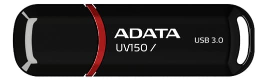 ADATA UV150 USB-minnepinne, 128 GB, USB 3.0, svart
