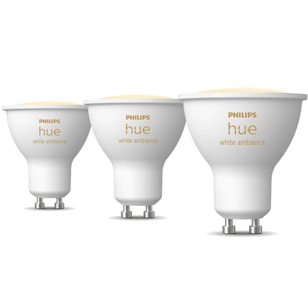 Philips Hue White Ambiance GU10 400lm 3-pack