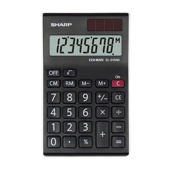 Sharp Lommeregner EL310ANWH Sort