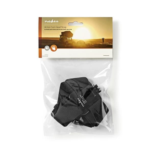 Nedis Action Cam Mount | Hovedstrop | Sort