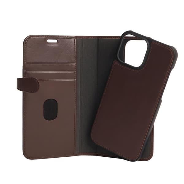 Buffalo Wallet Læder Til 3 kort iPhone 13 Pro Max Brun
