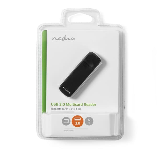 Nedis Kortlæser | microSD (TF) / microSDHC (TF) / microSDXC (TF) / MMC / SD / SDHC / SDXC | USB 3.2 Gen1