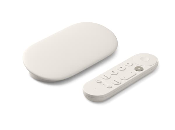 Google Mediaspelare Google TV Streamer 4K, Bundle - Porcelain Google