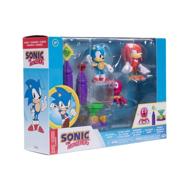 JAKKS Pacific Sonic the Hedgehog 2.5 tuuman dioraamasarja Öljy Ocean (valtameri)