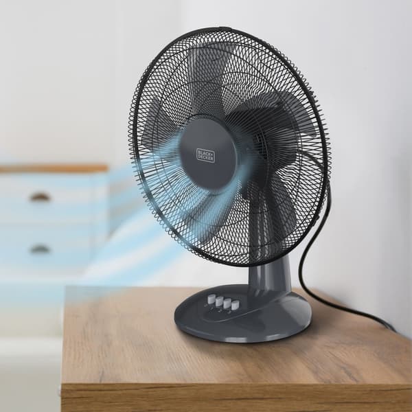 BLACK+DECKER Bordventilator 40cm 45W Sort