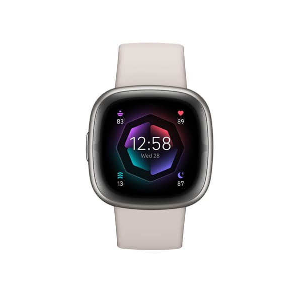 Fitbit Sense 2, Hvit/Platina