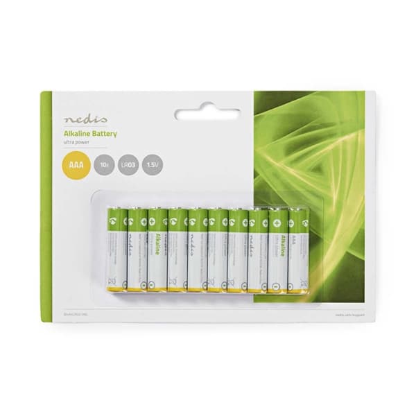 Nedis Alkaline Batteri AAA | 1.5 V DC | 10-Pakke