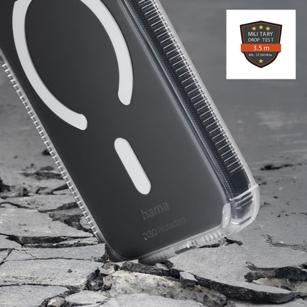 Hama Mobildeksel Extreme Protect iPhone 17 Pro Max MagCase Transparent