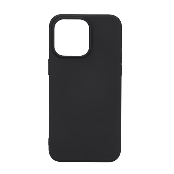 Essentials iPhone 15 Pro Max bakdeksel i silikon, svart