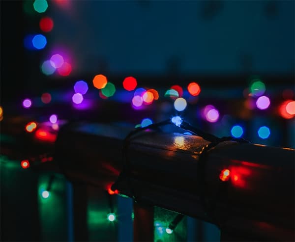 Lyskæde, 5 m, 40 LED, transformator, udendørs, RGB