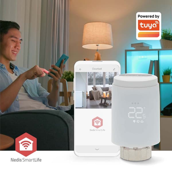 Nedis SmartLife Radiator Control | Zigbee 3.0 | Batteridriven | LED | Android™ / IOS