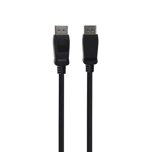DELTACO DisplayPort cable, DP 1.4, 8K@30Hz, 5m, black