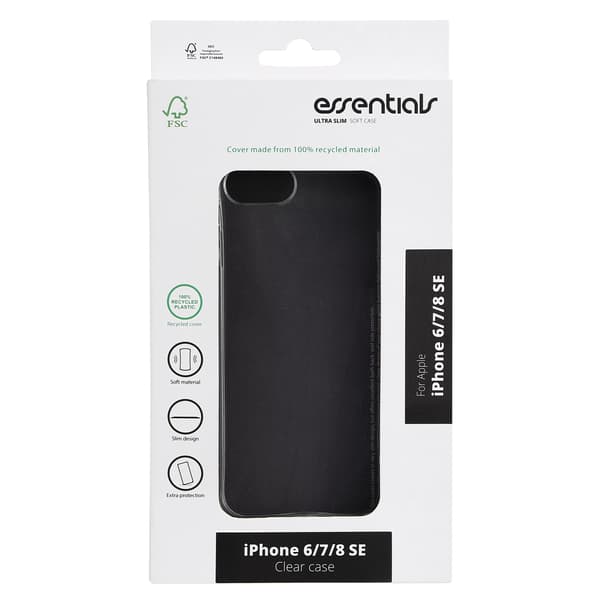 Essentials iPhone 6/7/8/SE (2020/2022) resirkulert TPU-deksel, TRP
