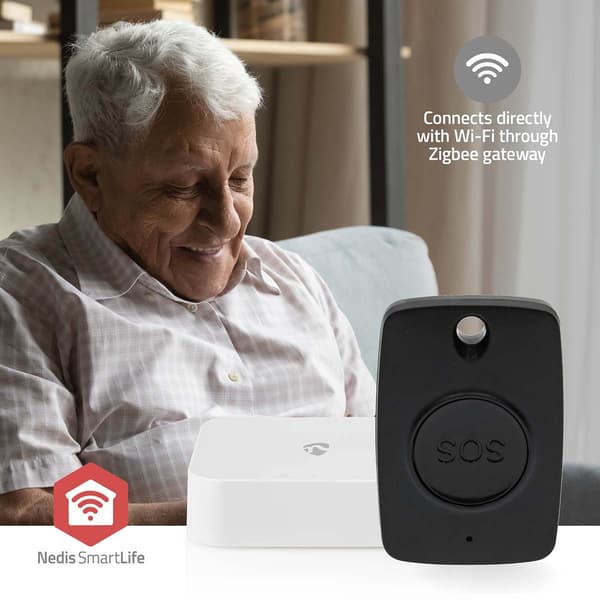 Nedis Smart Panikk Knapp | Zigbee 3.0 | CR2025 | Sort