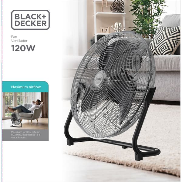BLACK+DECKER Gulvventilator Ø50 120W