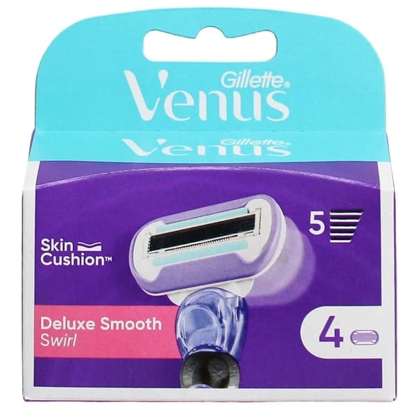 Gillette Venus Swirl Deluxe Smooth Blades 4-pack