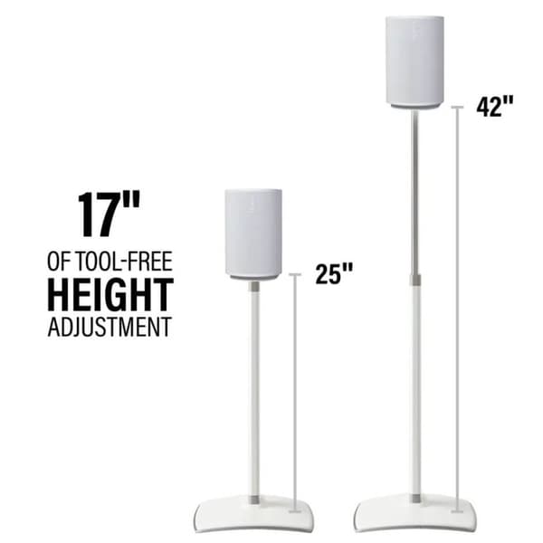 SANUS Floor Stand Adjustable for Sonos ERA 100 Pair White