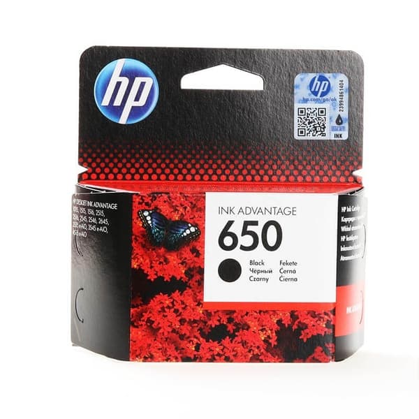 HP Blæk CZ101AE 650 Sort