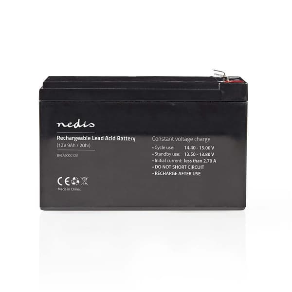 Nedis Oppladbart blybatteri | Oppladningsbar | 12