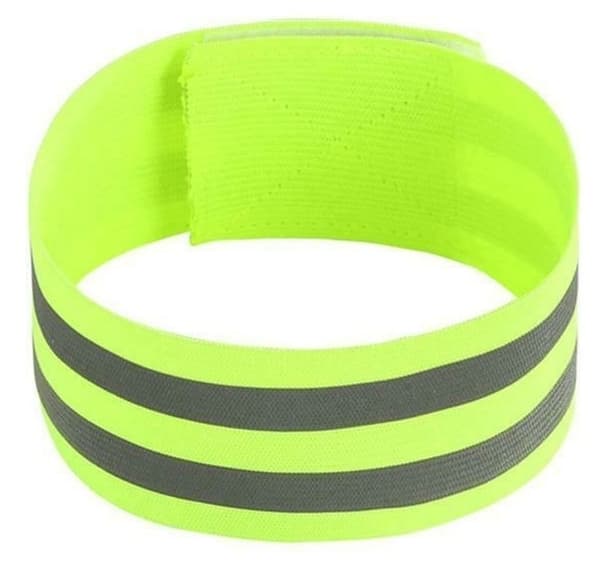 Reflekstape 30x5 cm til ankel eller arm, gul