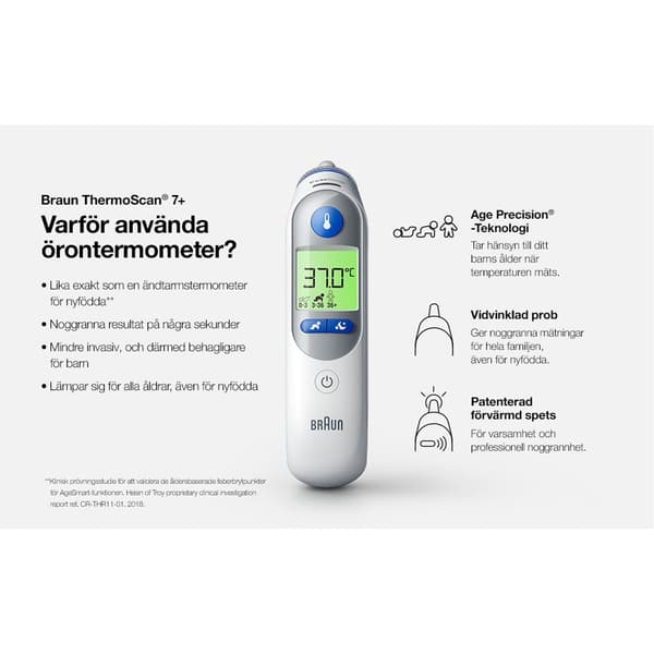 Braun ThermoScan 7+ Age Precision IR