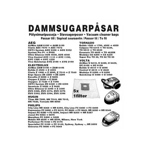 Champion Dammpåsar Electrolux 5st