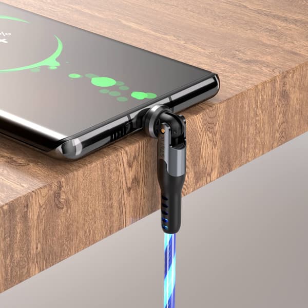 STATIK Kabel PowerPivot Pro Glowing LED USB-C Till USB-C 1m