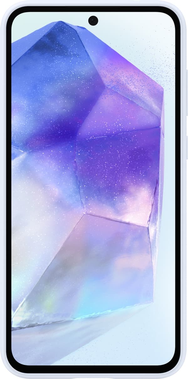 Samsung Galaxy A55 Silikonfodral, ljusblå