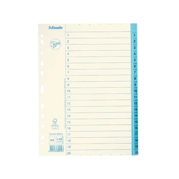 ESSELTE Register Jopa A4/1-20