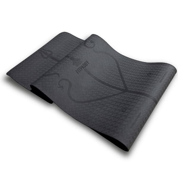 Fitpaddy Yogamatte svart