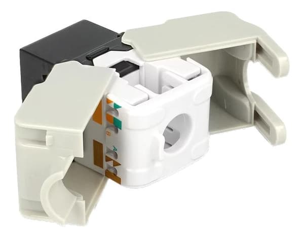 DeLOCK Keystone Module RJ45 jack > LSA Cat.6 UTP black