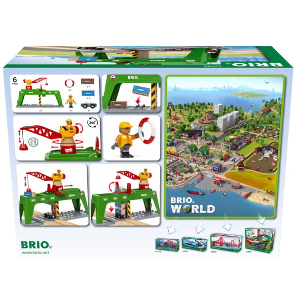 BRIO World 33996 - Konttinosturi