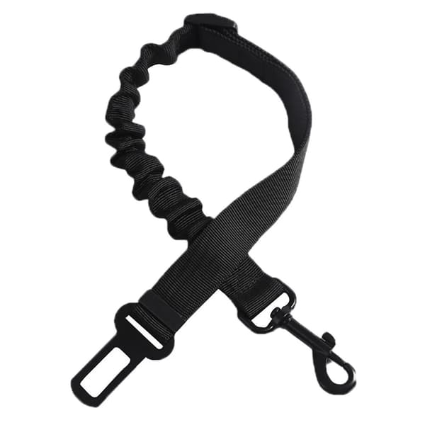 Leash with safetybelt adapter for pets, Black