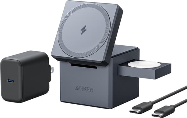 Anker 3-in-1 Cube with MagSafe -langaton latausalusta