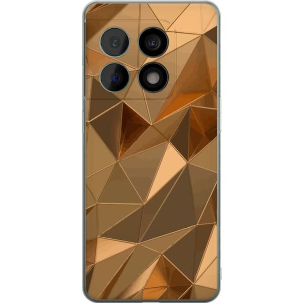 Mobildeksel til OnePlus 10 Pro med 3D Gull motiv
