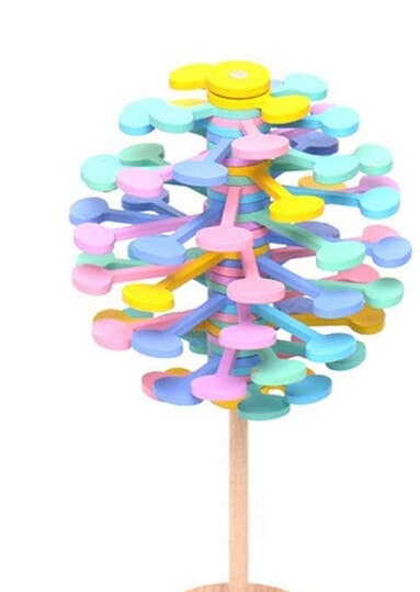 Lollipopter fidget spinning legetøj, pastelfarver