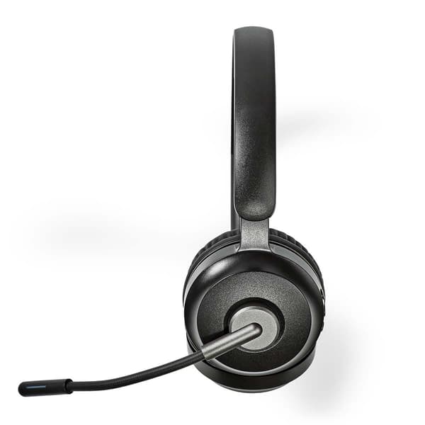 Nedis PC-headset | On-Ear | Stereo | Bluetooth | Fold-væk-mikrofon | Sort