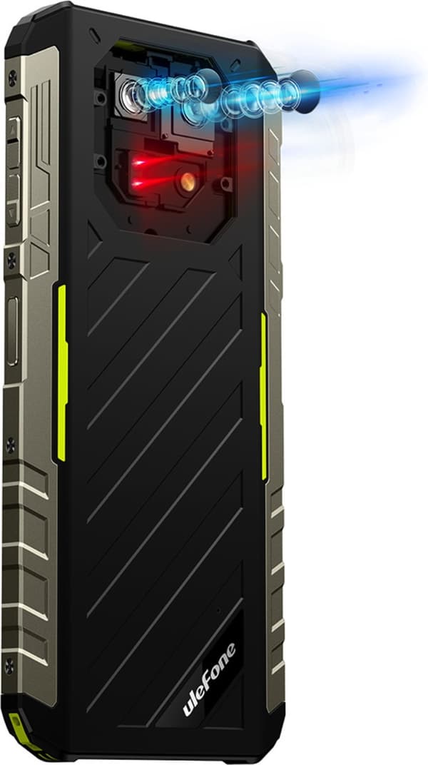 Ulefone Armor 22 -puhelin, 256/8 Gt, musta/vihreä