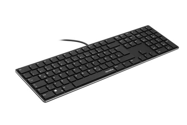 Speedlink RIVA Slim Metal Scissor Keyboard, sort - nordisk layout