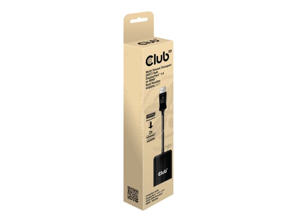 Club 3D Videoadapter DisplayPort / HDMI 20cm Sort